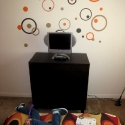 Orange Bubble Wall Decals