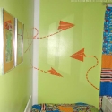 children plane wall stickers