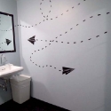 paper planes vinyl wall art