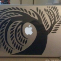 weeping willow laptop decal