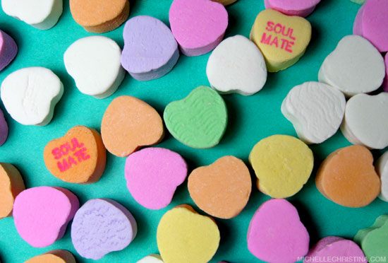 soulmate conversation hearts by michelle christina