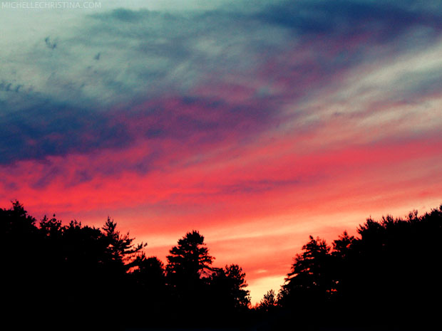 white mountains nh sunset photo by michelle christina